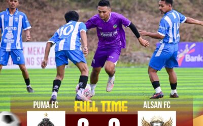 Puma FC Kemutug Lor Taklukkan Alsan FC 2-0 di Open Turnamen B23 Soccer Field