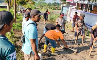 Gotong Royong Perbaikan Jalan Desa di Jl. Kurma RW 02 Kemutug Lor, Wujud Kepedulian dan Kebersamaan Warga