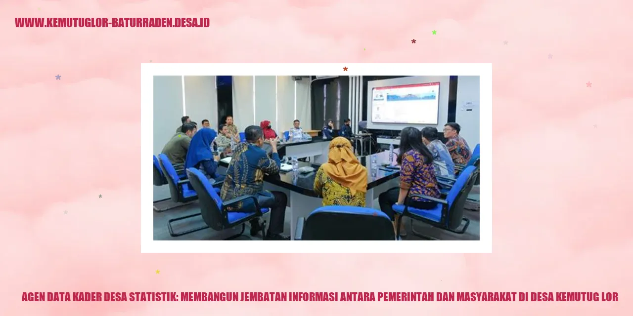 Agen Data Kader desa Statistik: Membangun Jembatan Informasi antara Pemerintah dan Masyarakat di desa kemutug lor