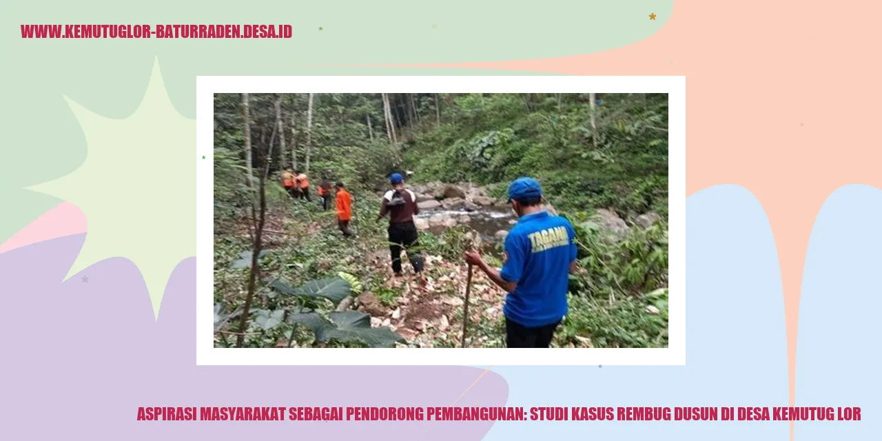 Rembug dusun di desa Kemutug Lor