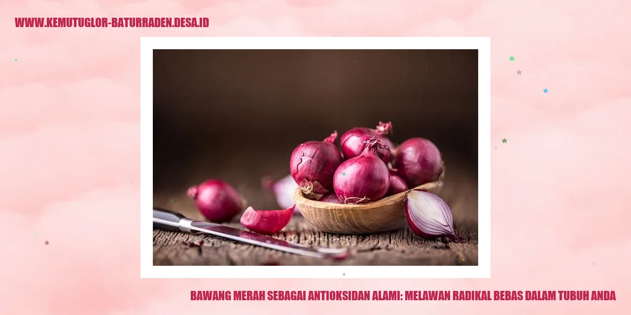 Bawang Merah sebagai Antioksidan Alami: Melawan Radikal Bebas dalam Tubuh Anda