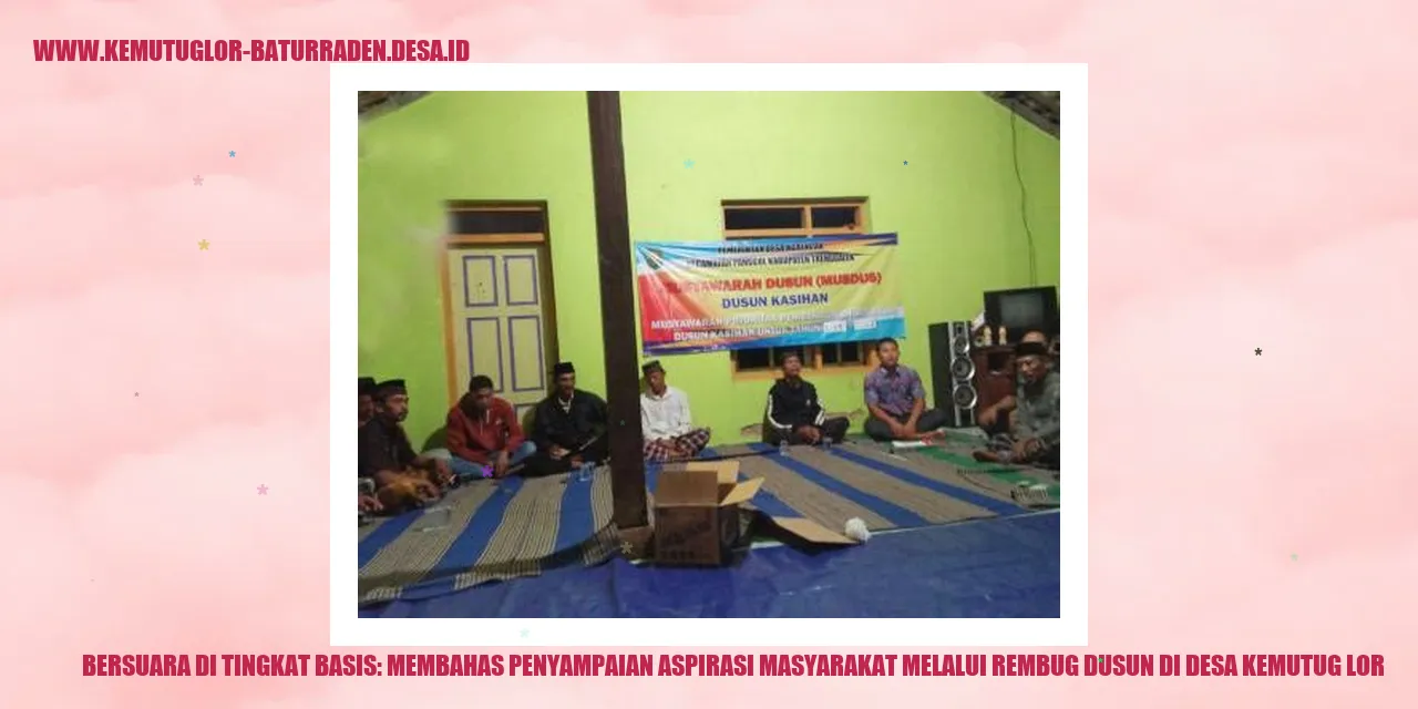 Bersuara di Tingkat Basis