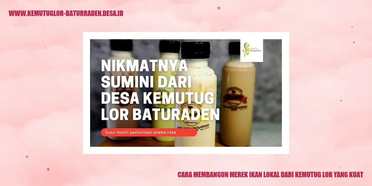 Merek Ikan Lokal dari Kemutug Lor