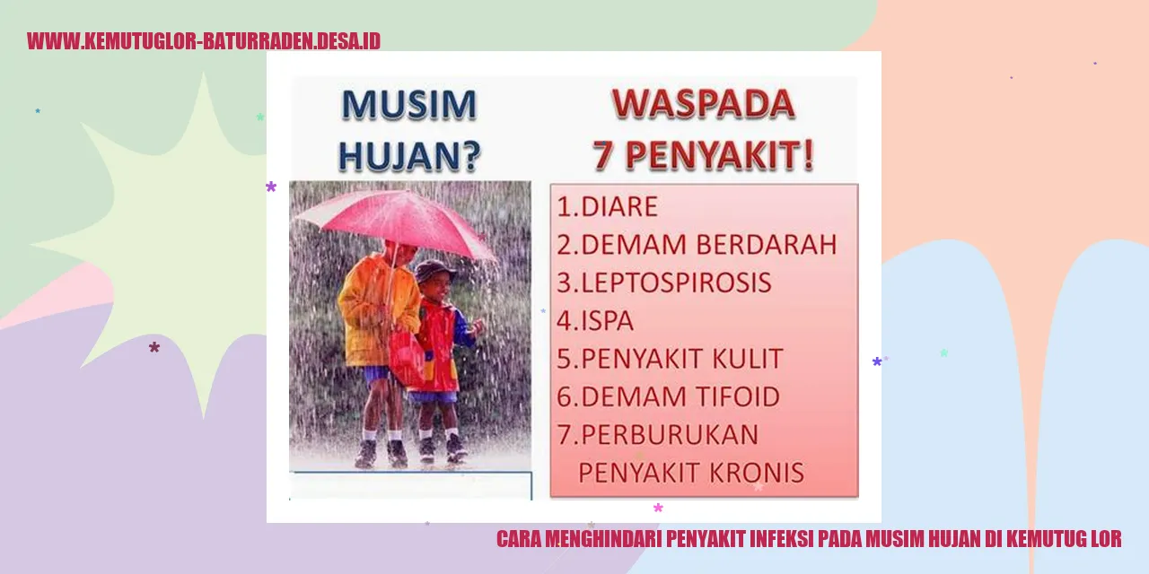 Cara Menghindari Penyakit Infeksi pada Musim Hujan di Kemutug Lor