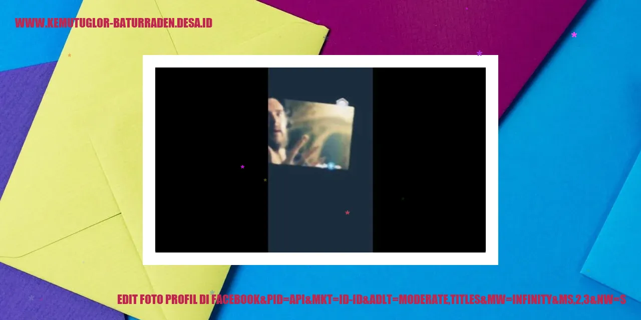 Edit Foto Profil di Facebook