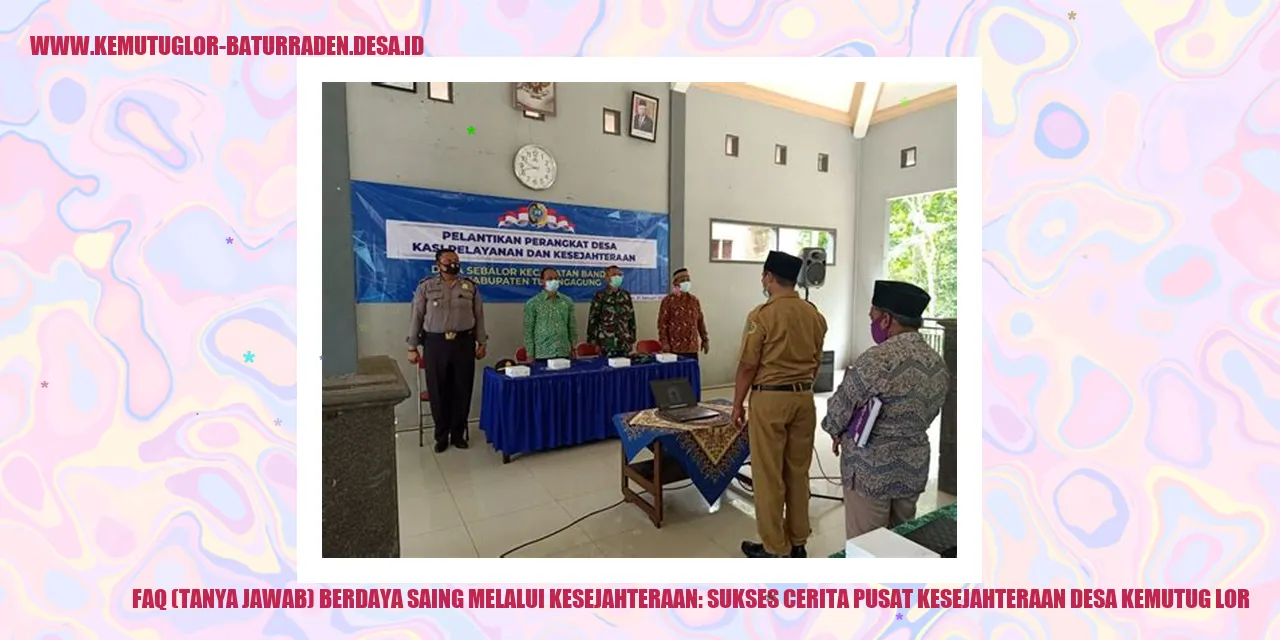 Sukses Cerita Pusat Kesejahteraan desa kemutug lor