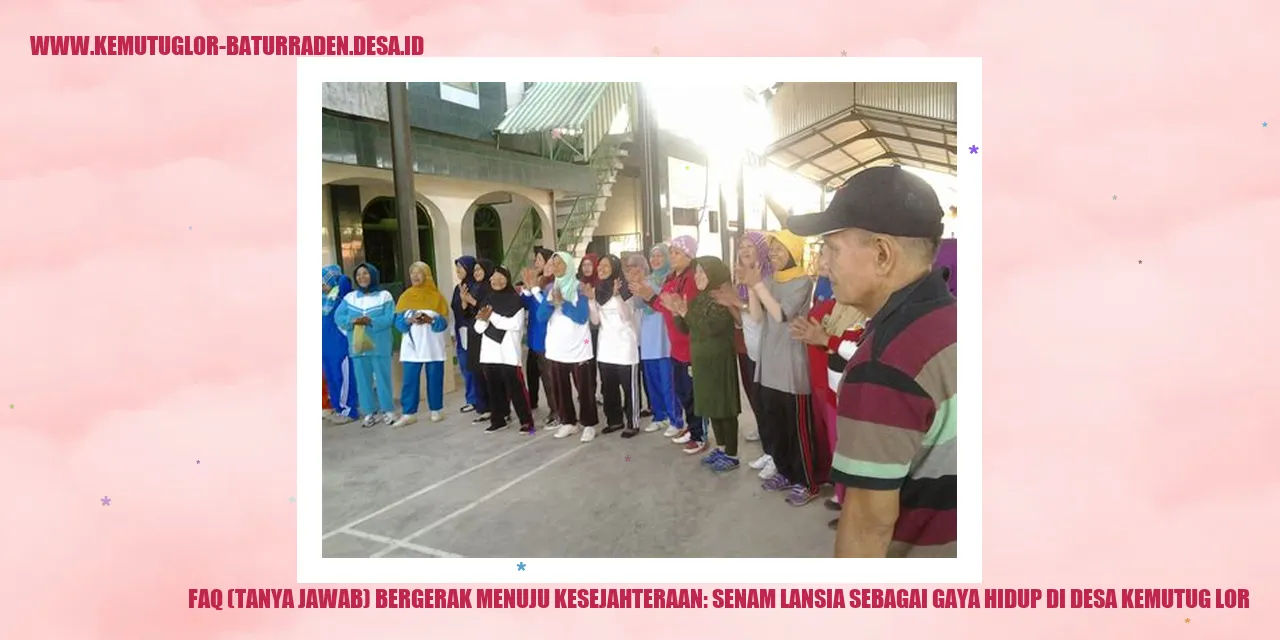Senam Lansia di Kemutug Lor