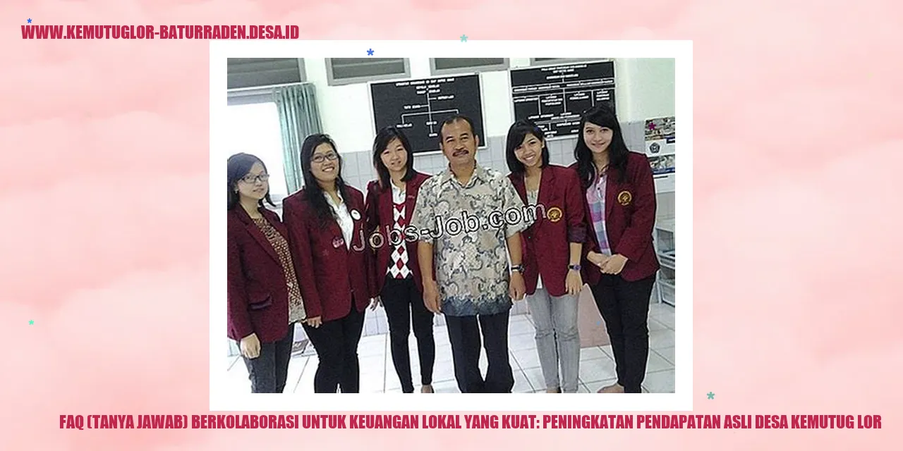 FAQ (Tanya Jawab) Berkolaborasi untuk Keuangan Lokal yang Kuat: Peningkatan Pendapatan Asli desa kemutug lor