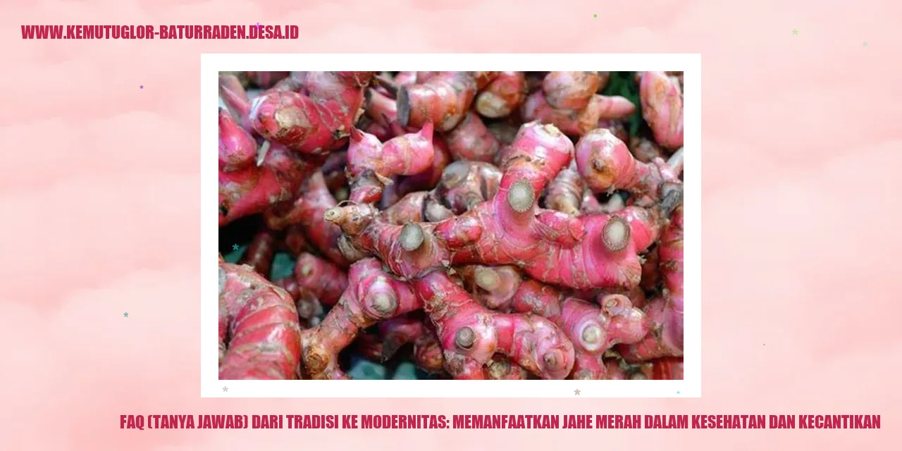 Jahe Merah