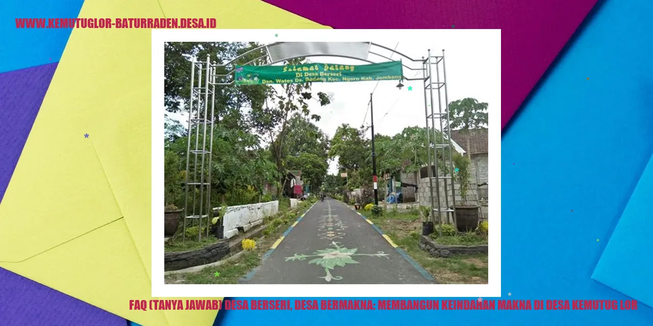 Desa Berseri, Desa Bermakna