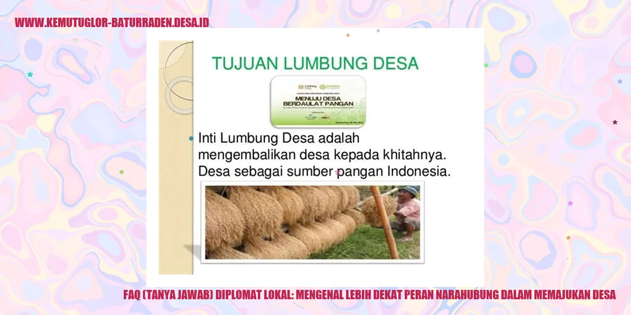 Tanya Jawab Diplomat Lokal: Mengenal Lebih Dekat Peran Narahubung dalam Memajukan desa