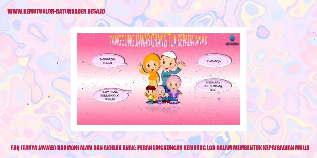 Gambar Harmoni Alam dan Akhlak Anak