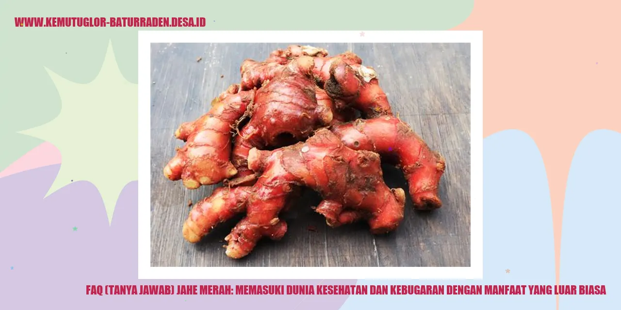 Jahe Merah