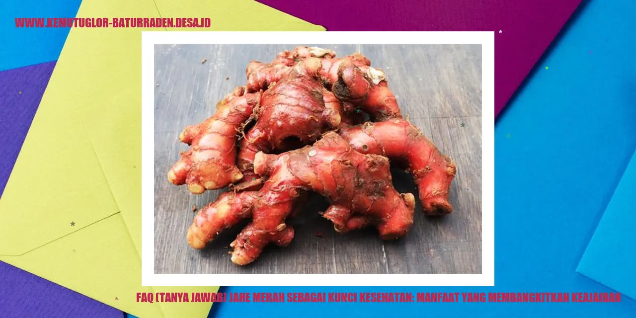 Jahe Merah