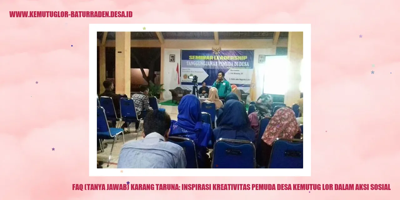 Karang Taruna: Inspirasi Kreativitas Pemuda Desa Kemutug Lor dalam Aksi Sosial