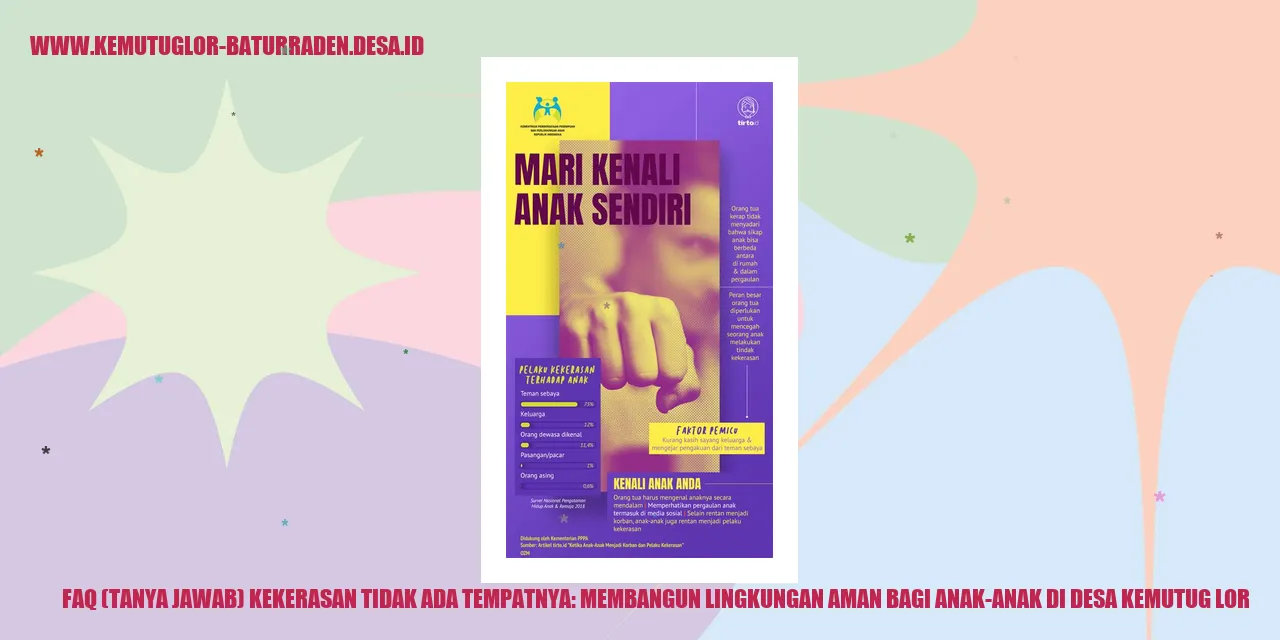 FAQ Kekerasan Tidak Ada Tempatnya Desa Kemutug Lor