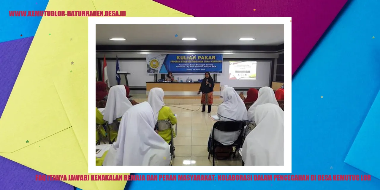Kenakalan Remaja dan Peran Masyarakat