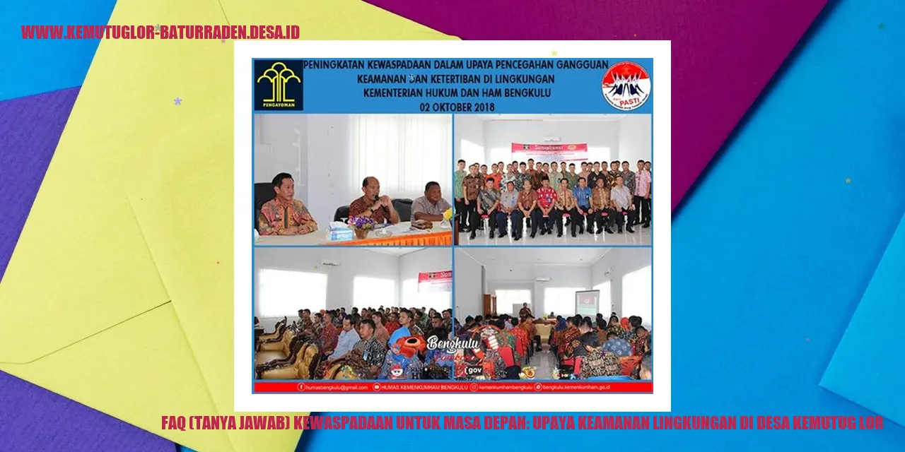 Upaya Keamanan Lingkungan di Desa Kemutug Lor