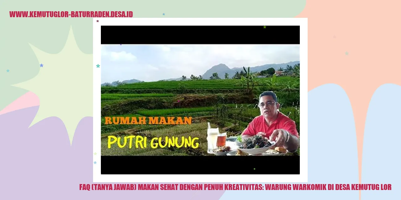 Warung WARKOMIK di desa Kemutug Lor