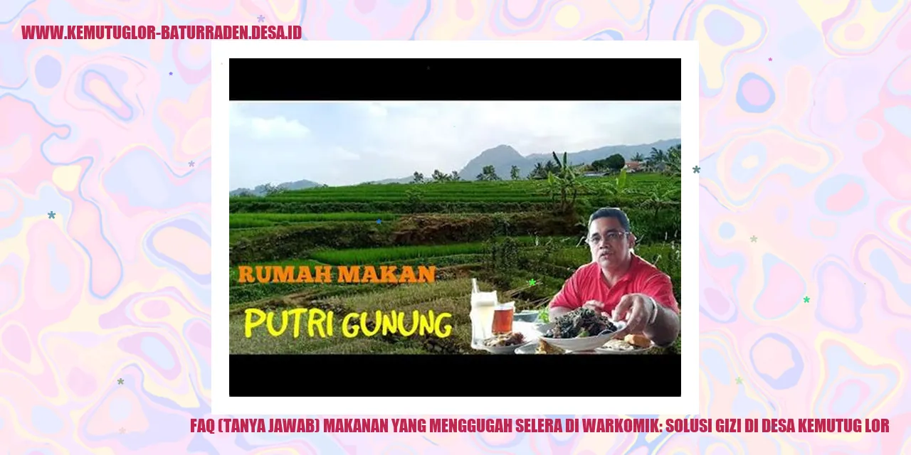 Makanan yang Menggugah Selera