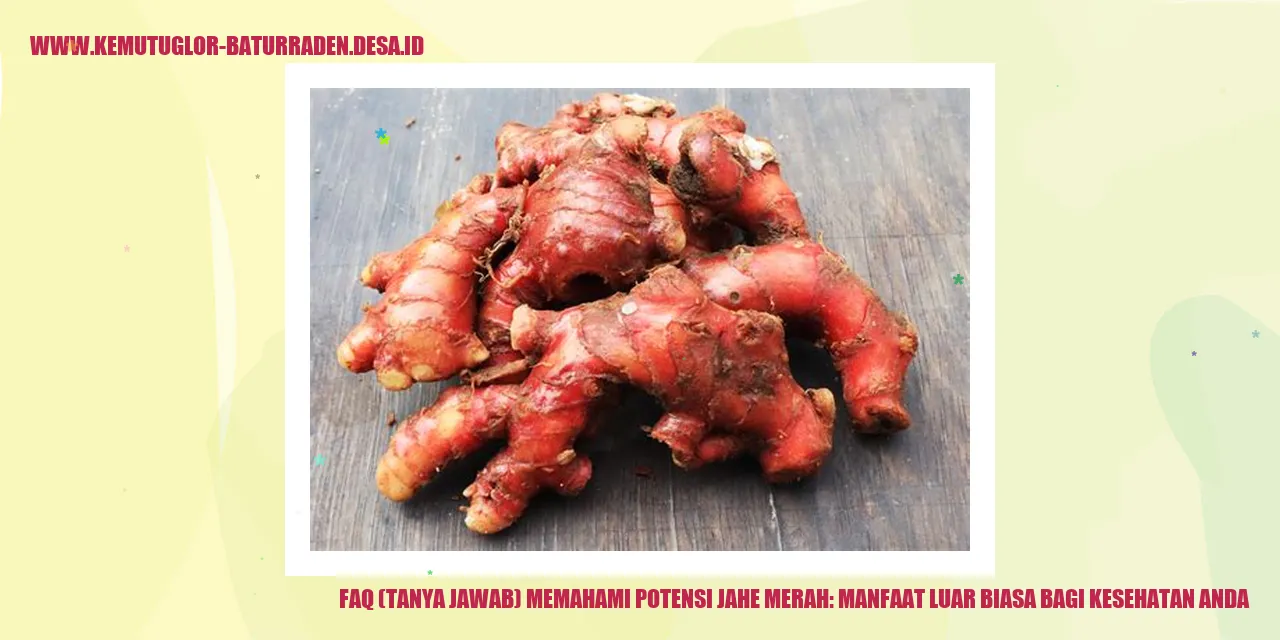 Jahe Merah