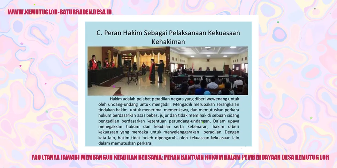 Gambar Tanya Jawab Membangun Keadilan Bersama