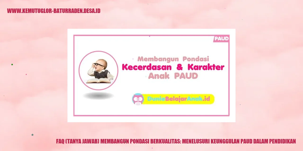 Guru dan anak-anak di PAUD