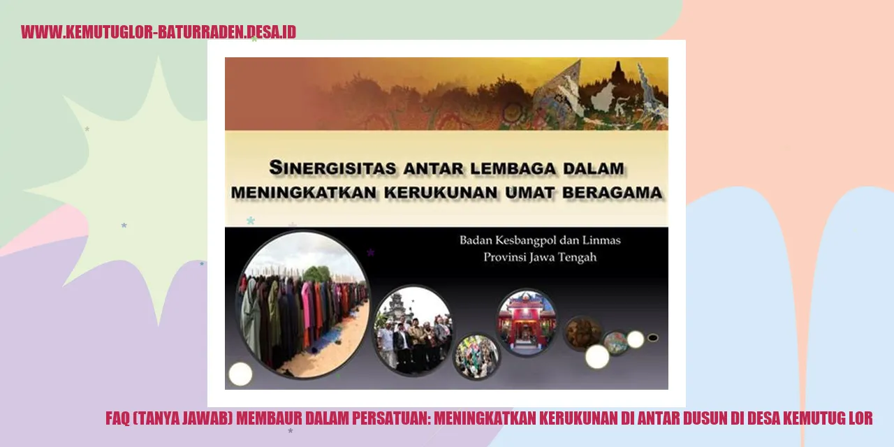 Tanya Jawab Membaur dalam Persatuan