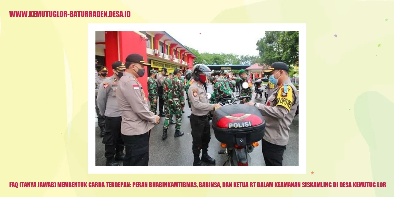 FAQ (Tanya Jawab) Membentuk Garda Terdepan
