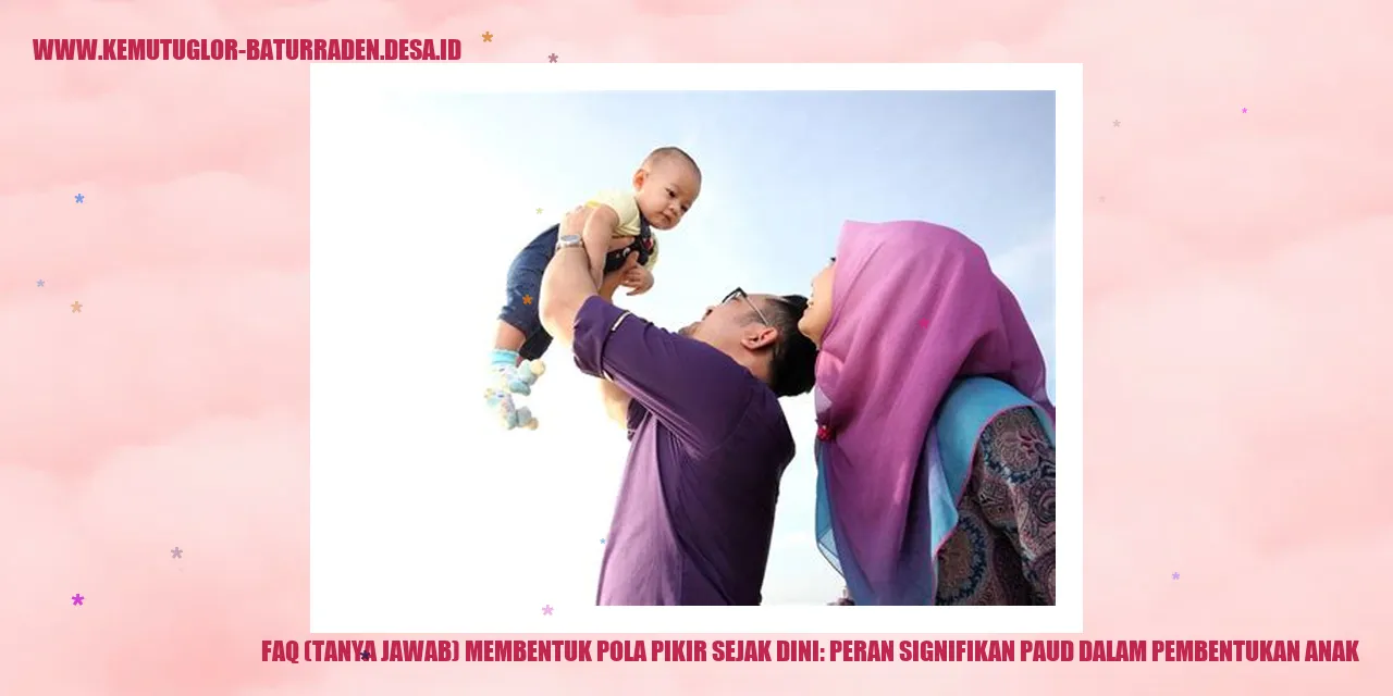 Pola pikir sejak dini