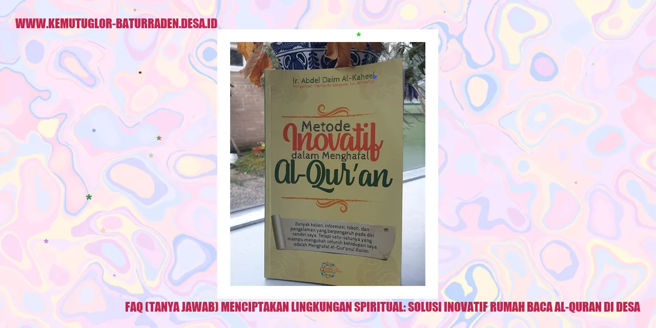 Rumah Baca Al-Quran di desa