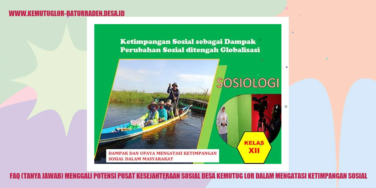 Pusat Kesejahteraan Sosial Desa Kemutug Lor
