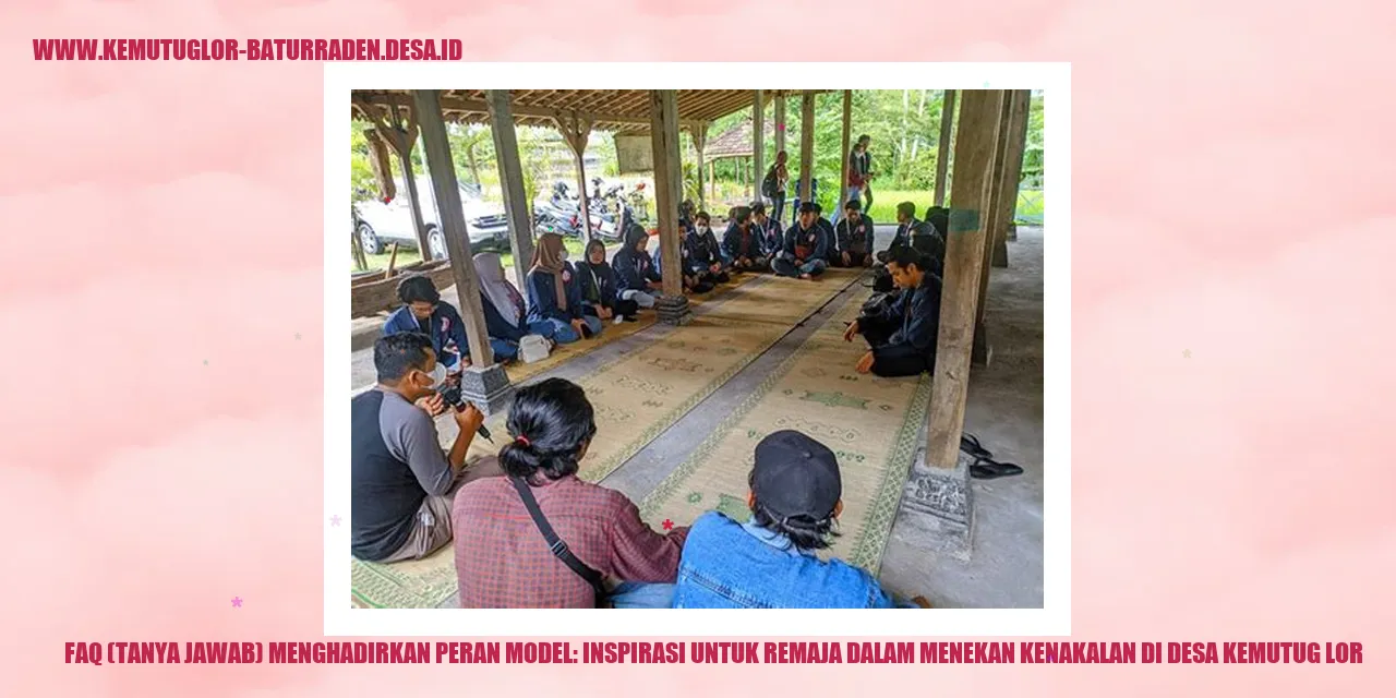 Peran Model untuk Remaja di Desa Kemutug Lor