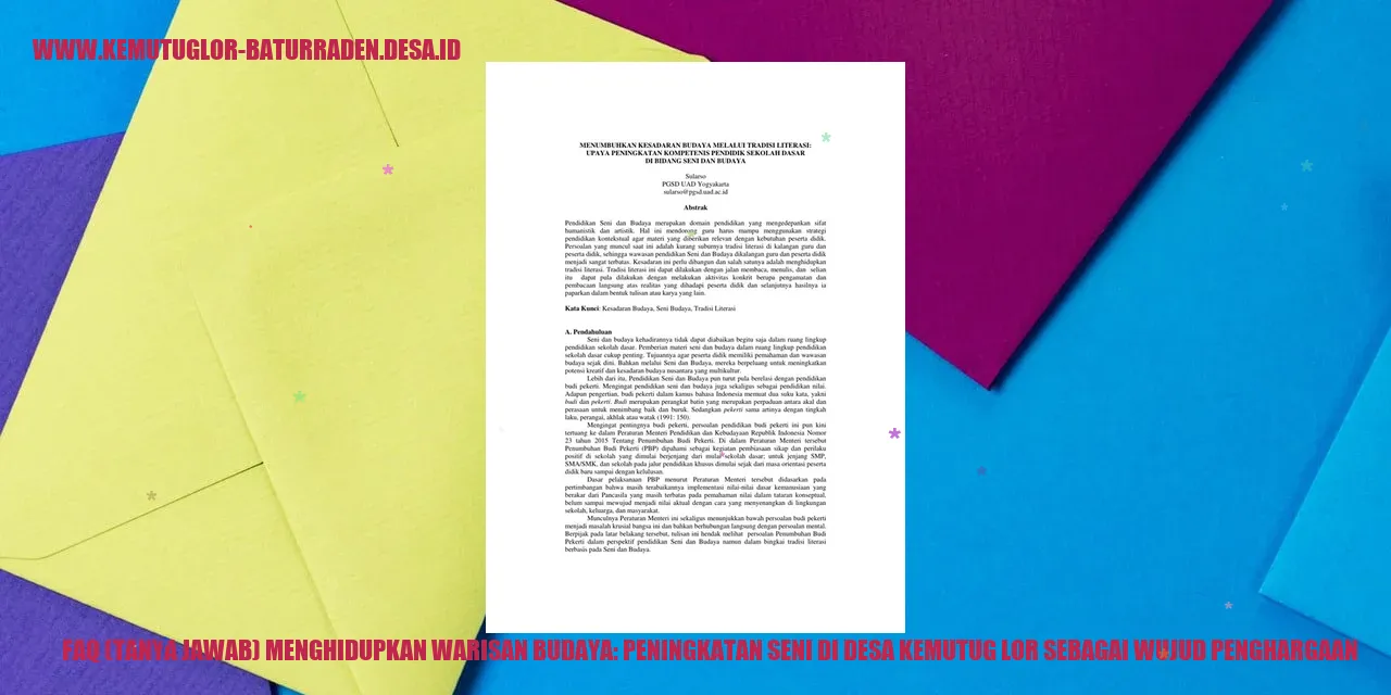 Penampakan Desa Kemutug Lor