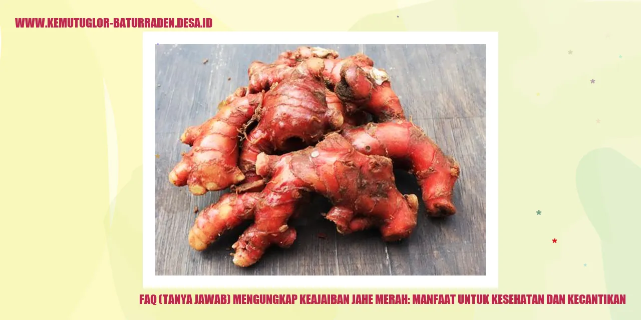 Jahe Merah