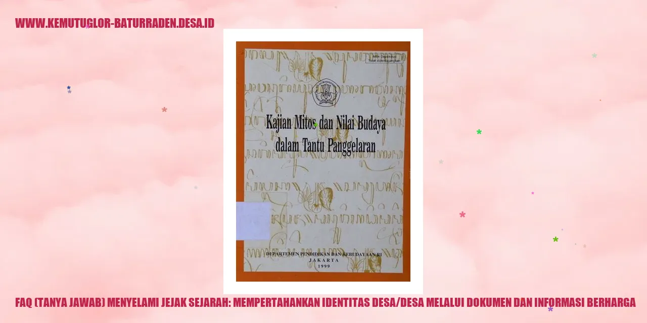 FAQ (Tanya Jawab) Menyelami Jejak Sejarah