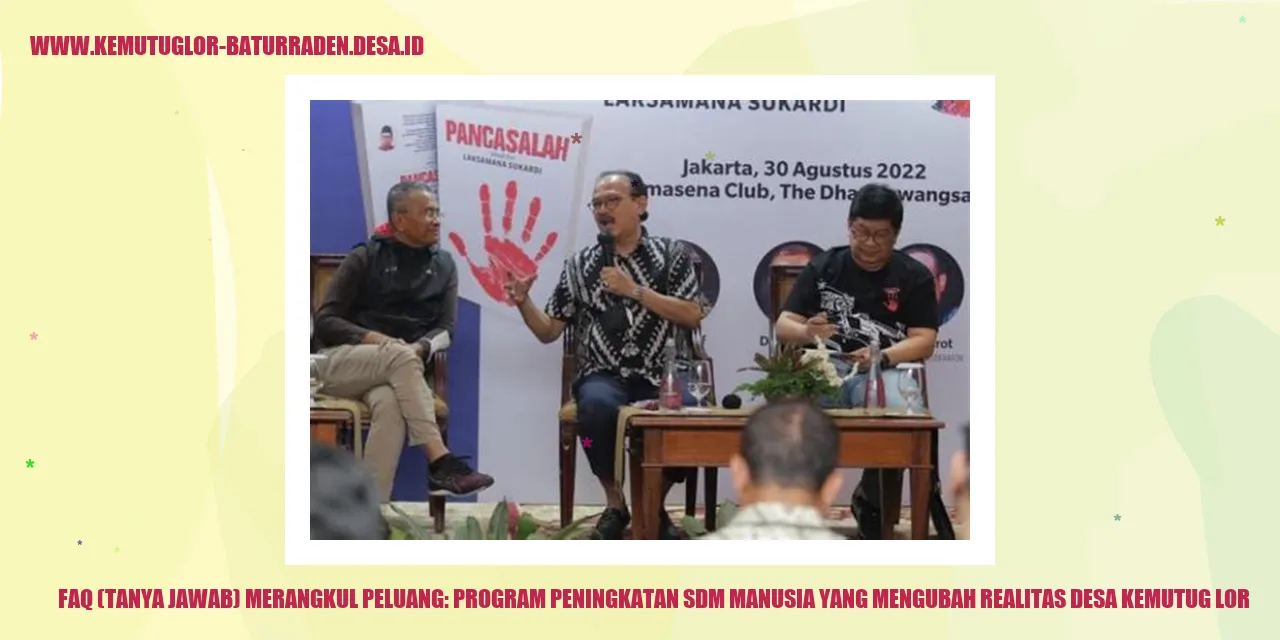 Program Peningkatan SDM Manusia