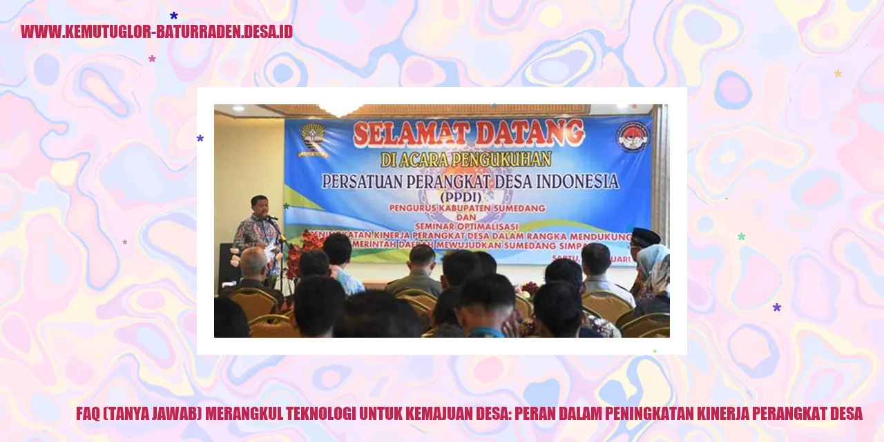 Gambar FAQ (Tanya Jawab) Merangkul Teknologi untuk Kemajuan Desa