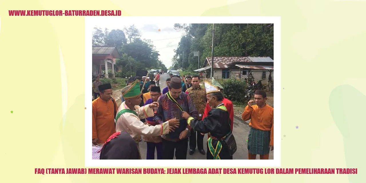 Lembaga Adat desa kemutug lor