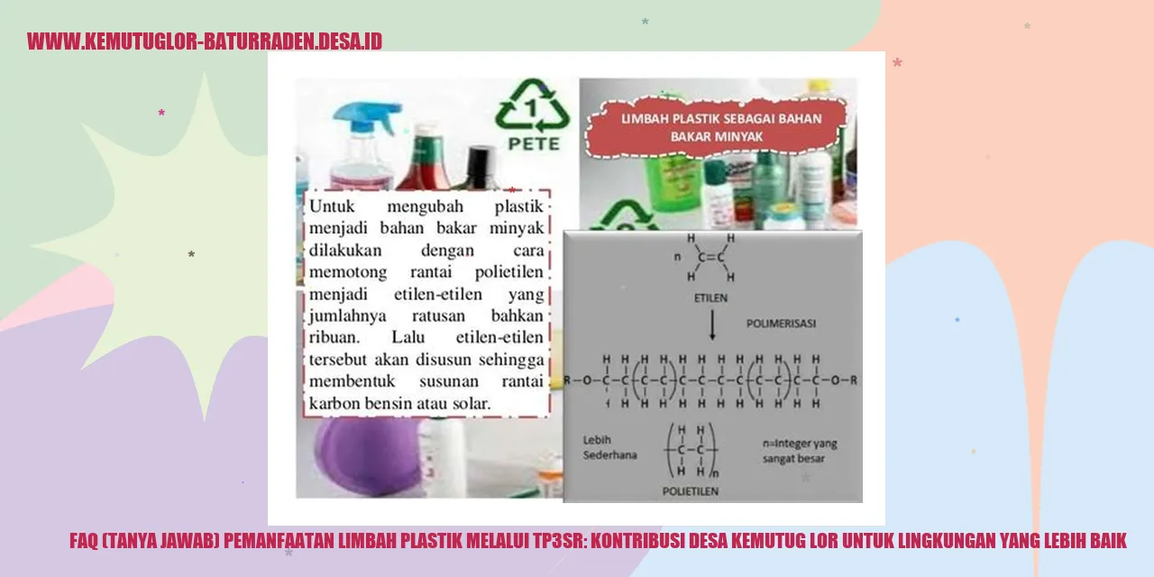FAQ (Tanya Jawab) Pemanfaatan Limbah Plastik melalui TP3SR: Kontribusi desa kemutug lor untuk Lingkungan yang Lebih Baik