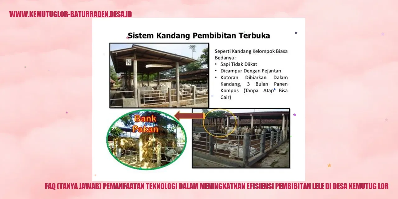 Tanya Jawab Pemanfaatan Teknologi Pembibitan Lele