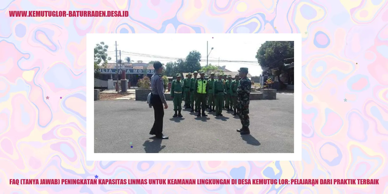 Peningkatan Kapasitas Linmas untuk Keamanan Lingkungan di Desa Kemutug Lor