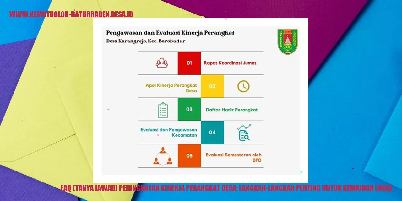 FAQ (Tanya Jawab) Peningkatan Kinerja Perangkat Desa: Langkah-Langkah Penting untuk Kemajuan Lokal