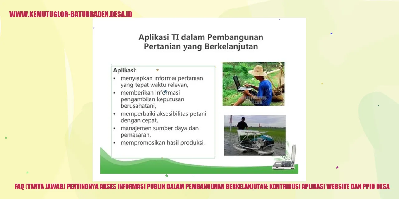 Pentingnya Akses Informasi Publik dalam Pembangunan Berkelanjutan