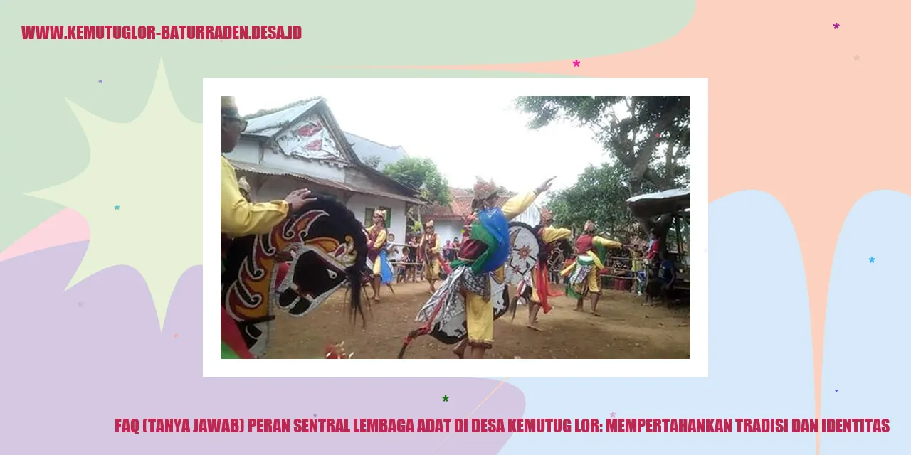 Lembaga Adat di Desa Kemutug Lor