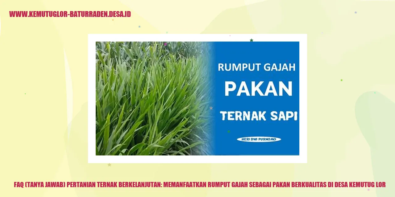 Pertanian Ternak Berkelanjutan