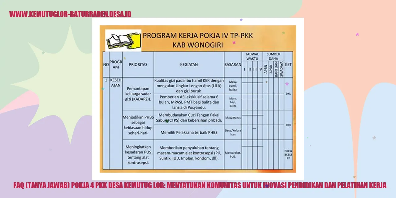 Pokja 4 PKK Desa Kemutug Lor