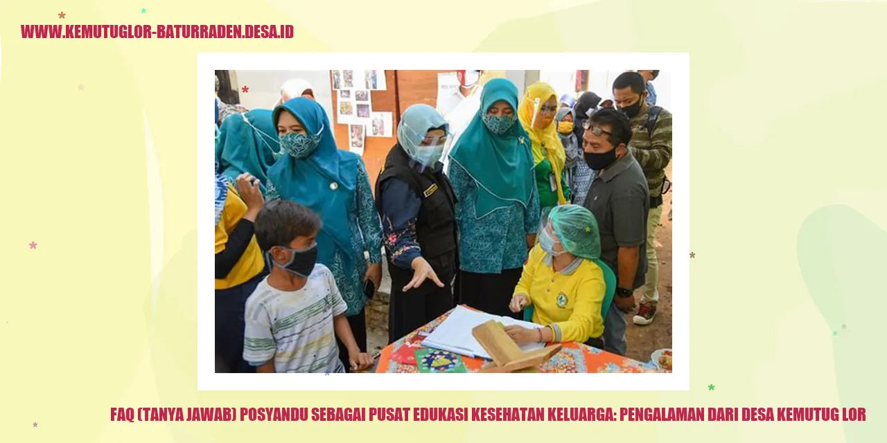 Posyandu sebagai Pusat Edukasi Kesehatan Keluarga: Pengalaman dari Desa Kemutug Lor