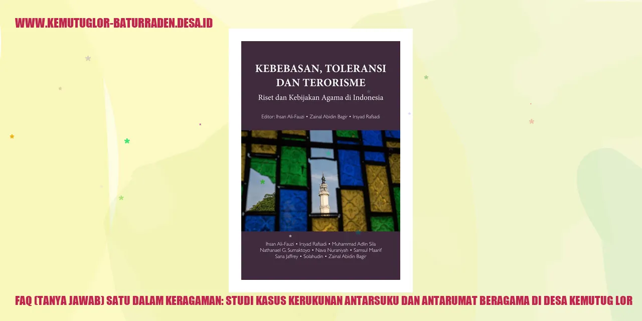 FAQ (Tanya Jawab) Satu Dalam Keragaman