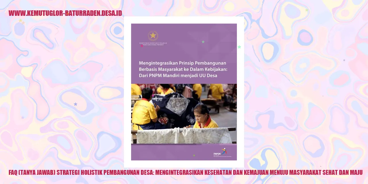 Gambar Strategi Holistik Pembangunan Desa